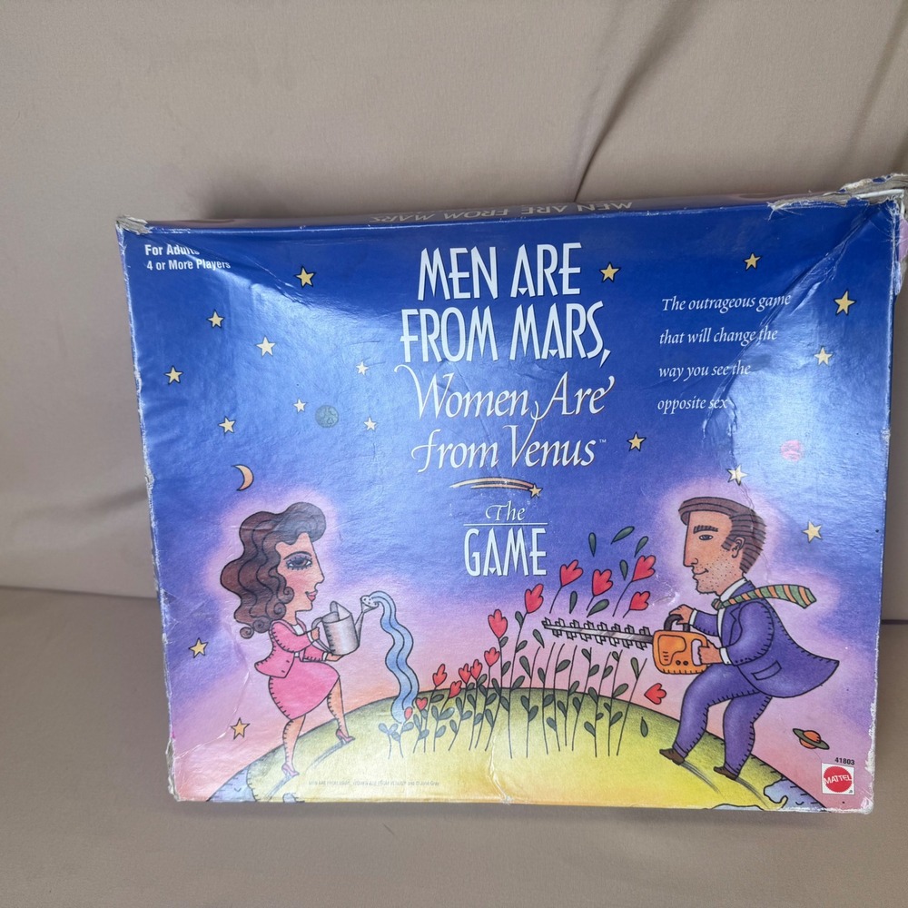 Men Are From Mars Women Are From Venus Board Game 1998 Mattel 41803 Vintage